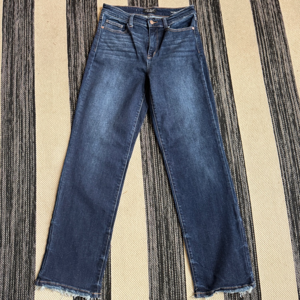 Judy Blue Women's Straight Leg Jeans - Dark Blue